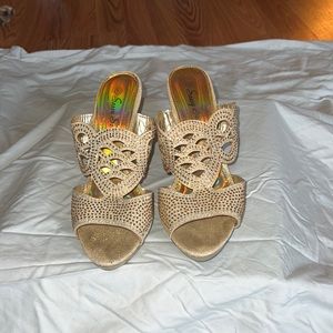 Gold sandals